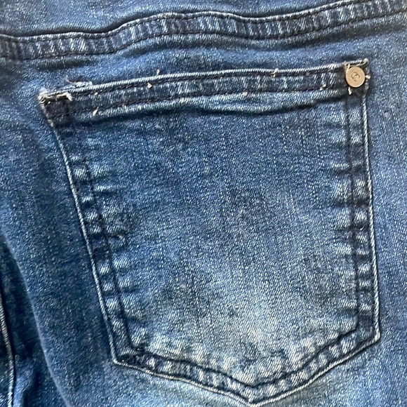 VTG CHANEL stretchy skinny flower print jeans, size EU 38/ US 2-4 - Picture 9 of 15